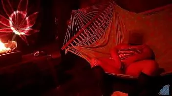 Abspielen Solo-Masturbation meiner nassen Muschi in der Hängematte auf Molly Hängematten-Hussy 2