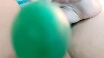 Play Hairy girl wets her panties and cum with dildo